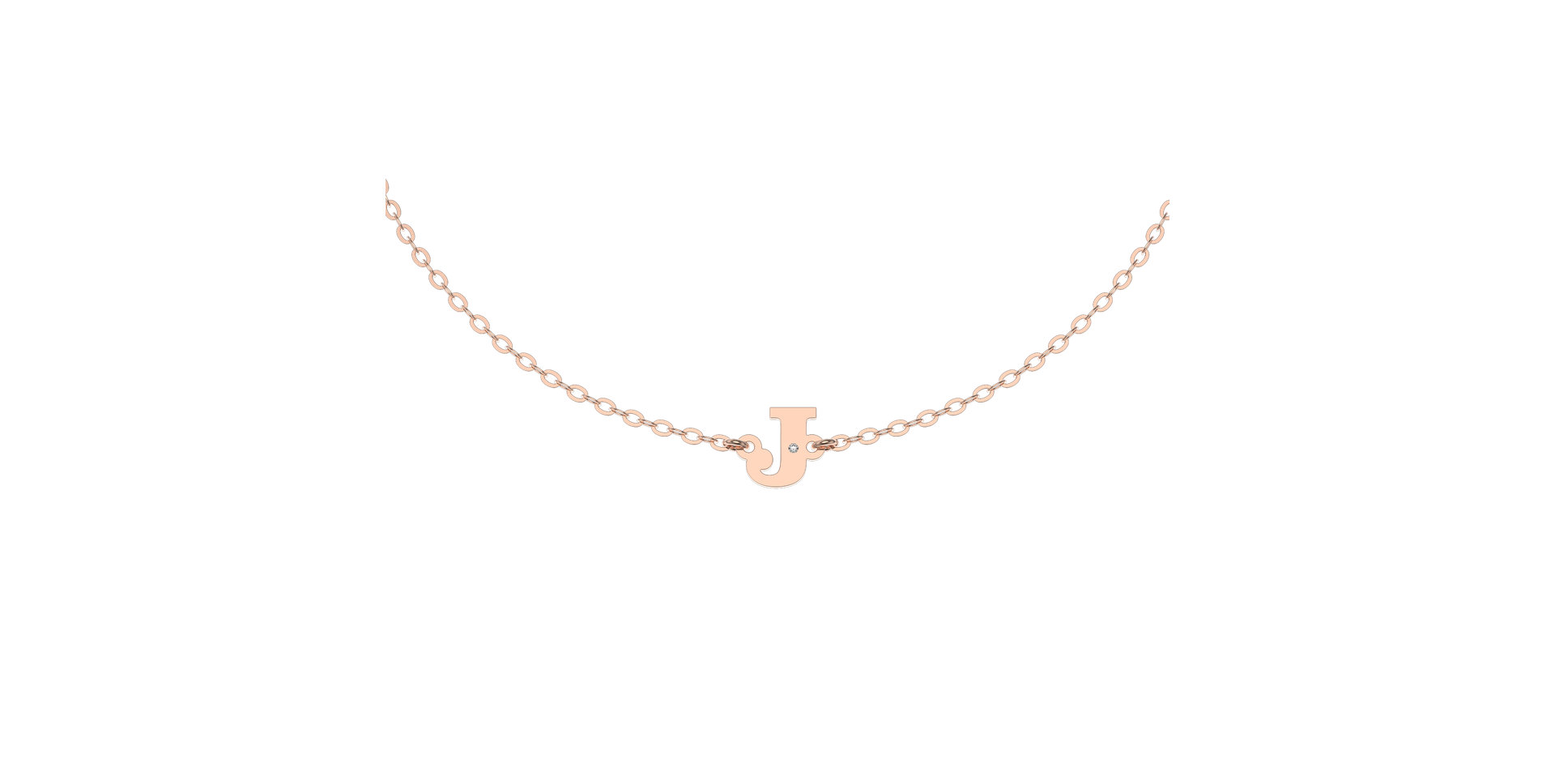 Náramek s diamantem Classic Big J