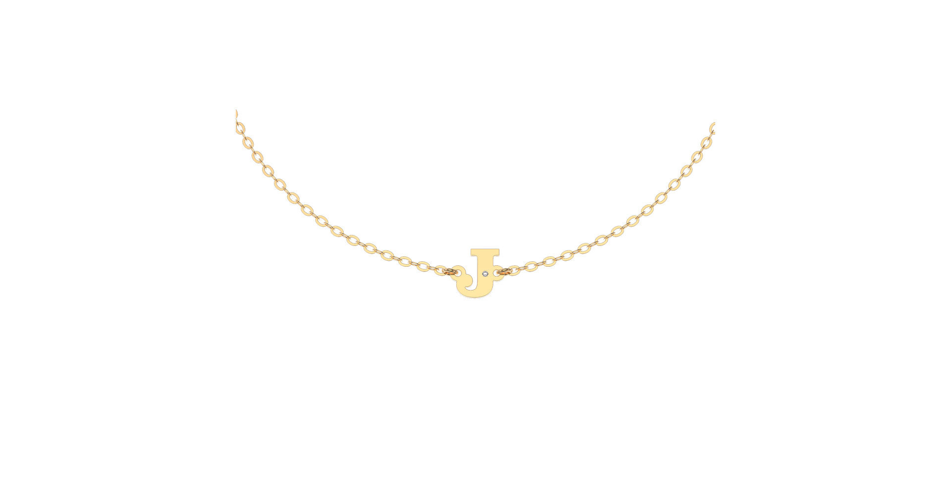 Náramek s diamantem Classic Big J