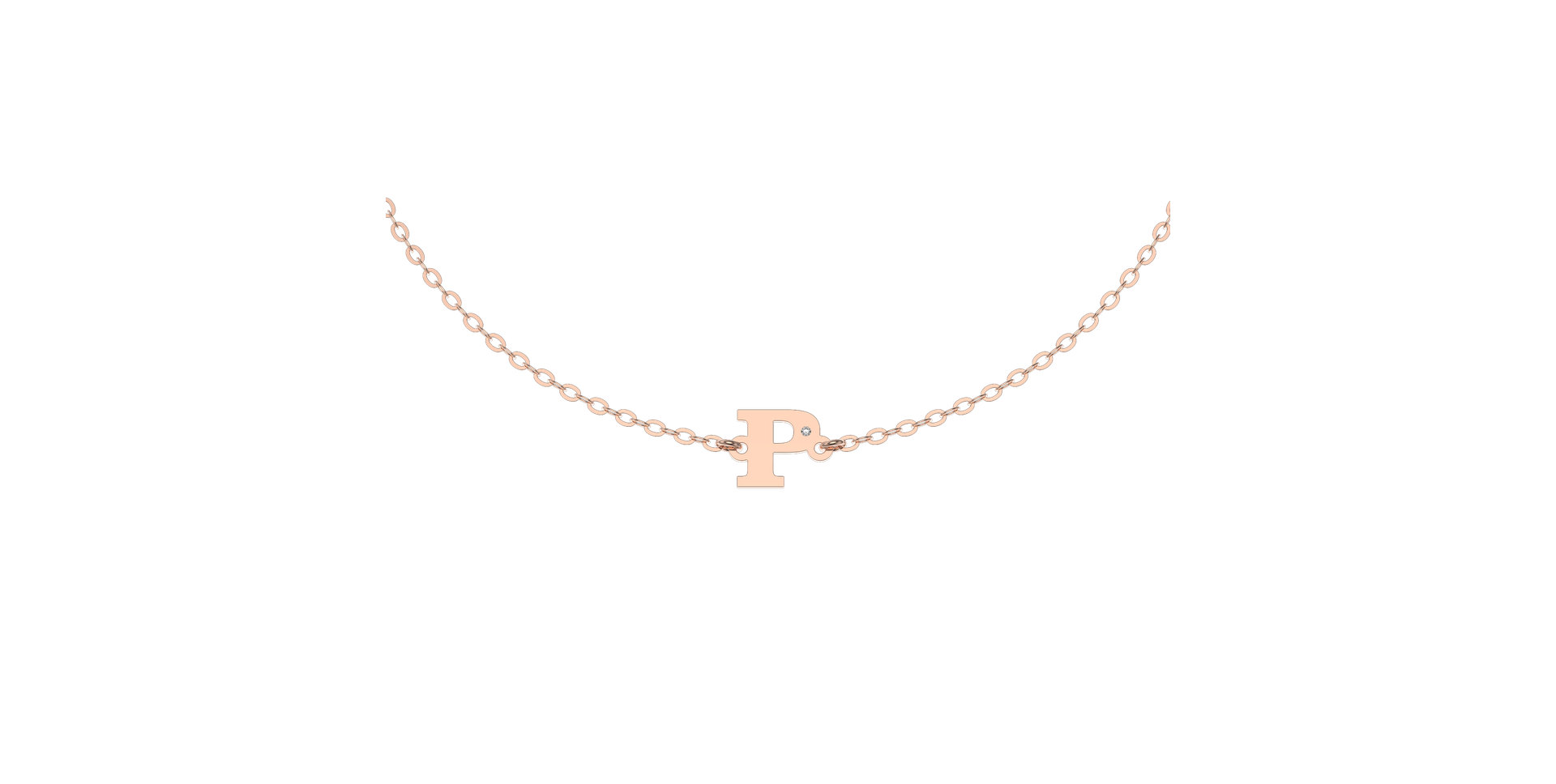 Náramek s diamantem Classic Big P