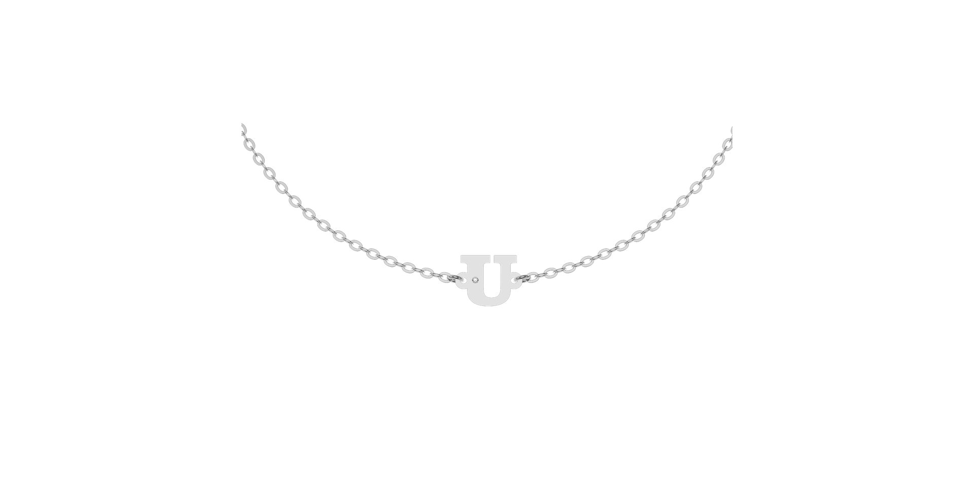 Náramek s diamantem Classic Big U