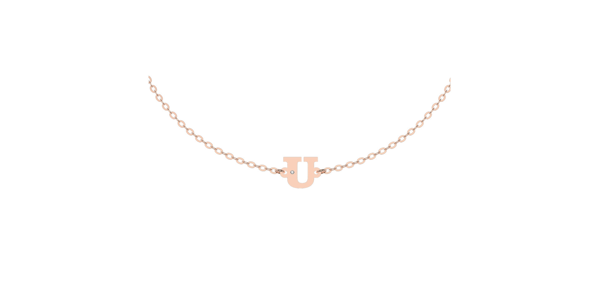 Náramek s diamantem Classic Big U