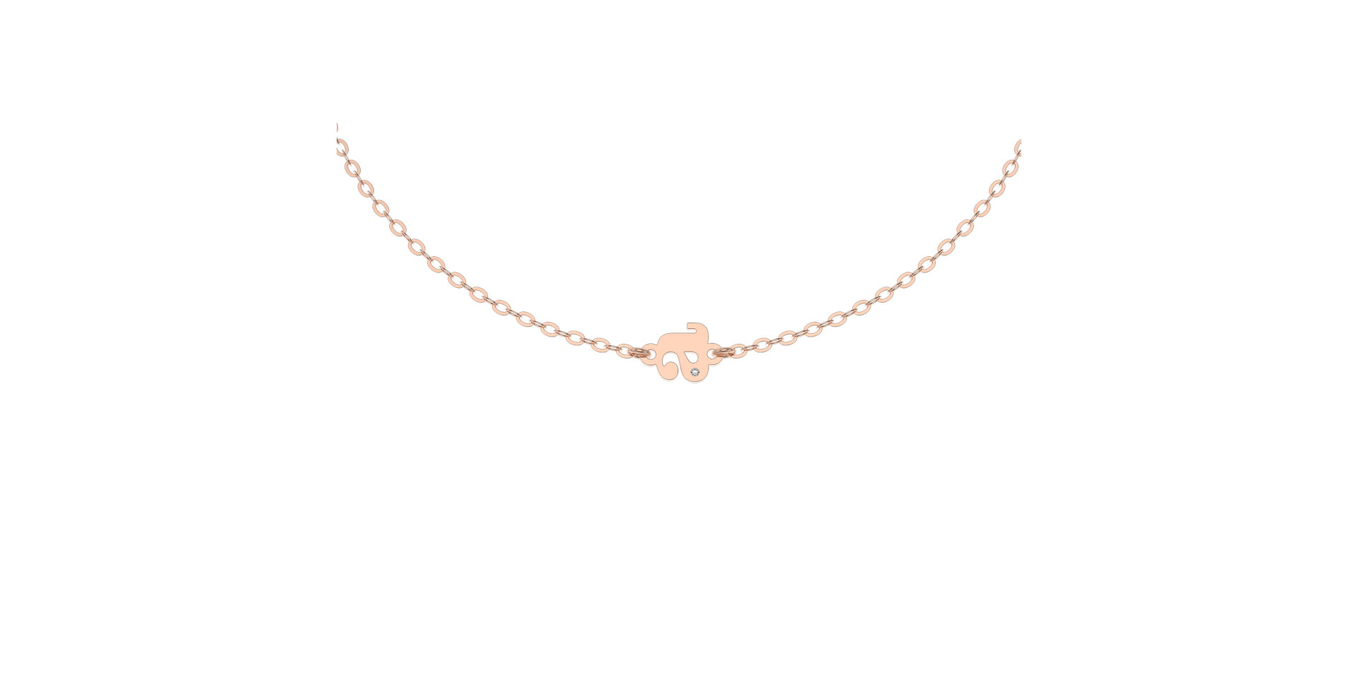 Náramek s diamantem Classic Little A