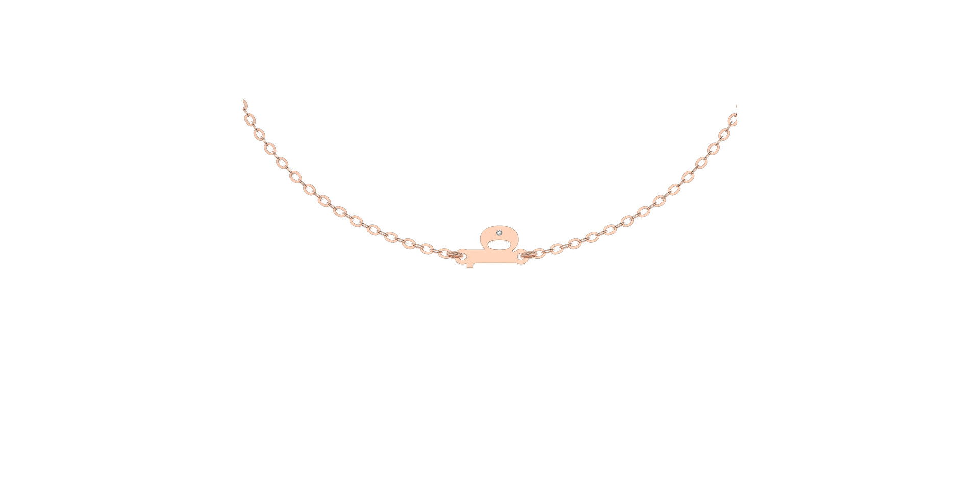 Náramek s diamantem Classic Little B