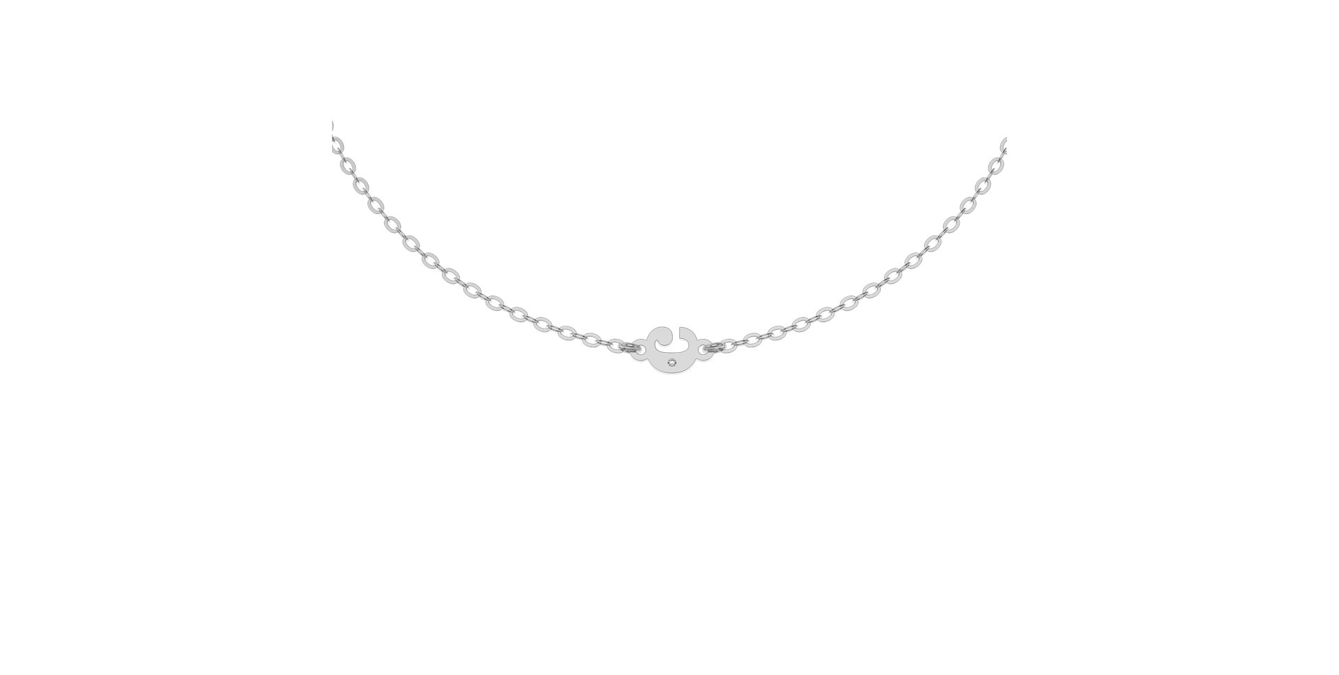 Náramek s diamantem Classic Little C