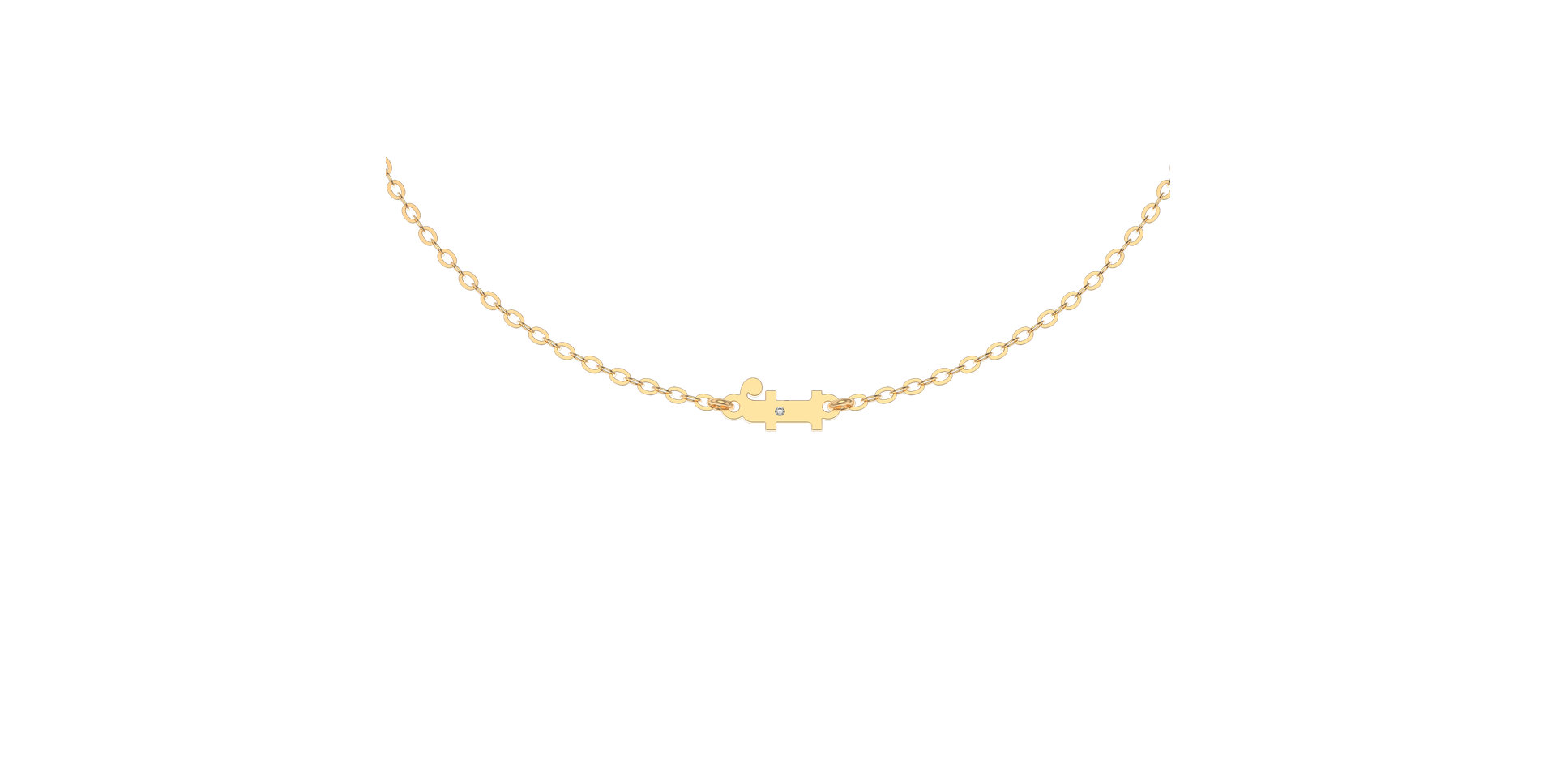 Náramek s diamantem Classic Little F