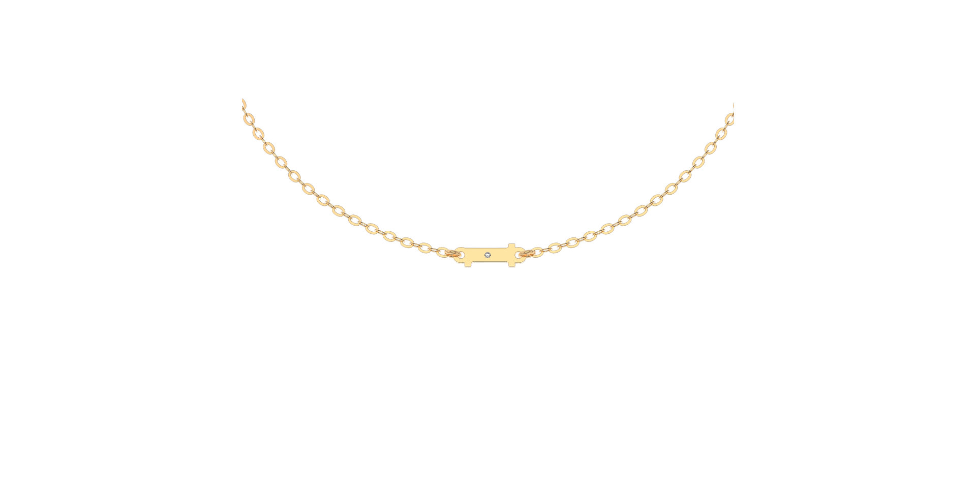 Náramek s diamantem Classic Little L