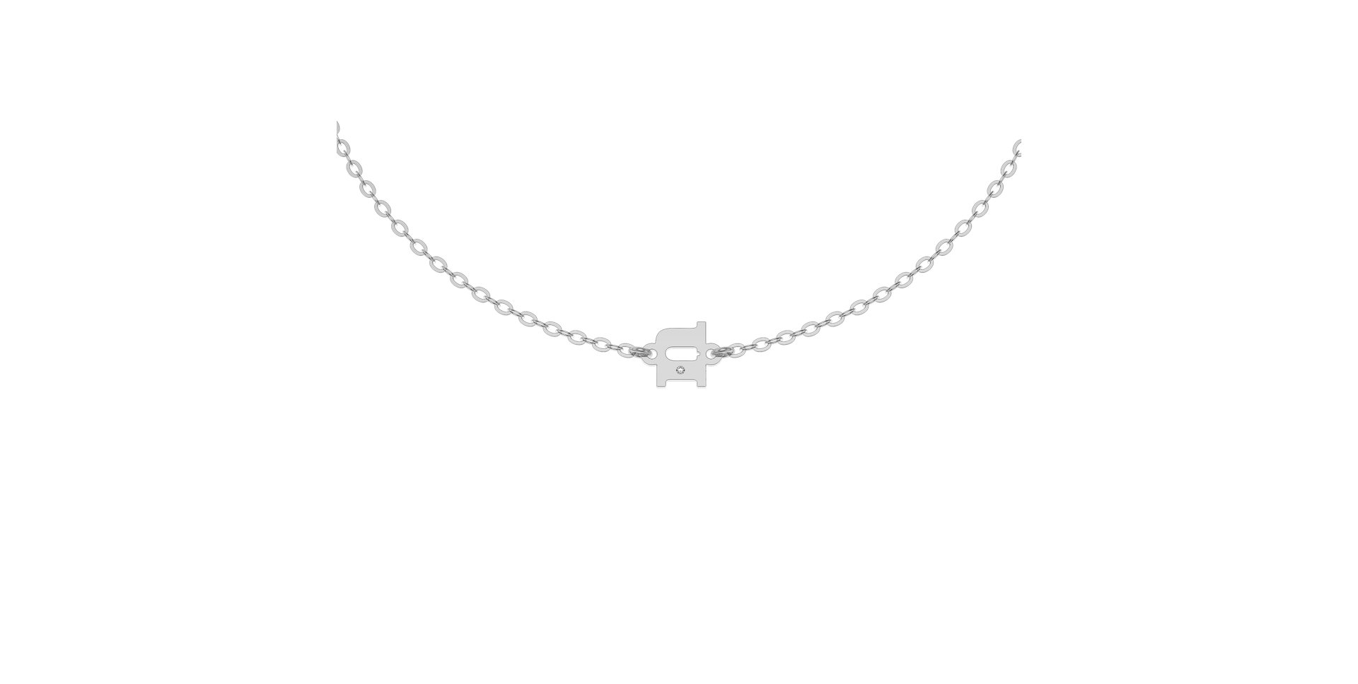 Náramek s diamantem Classic Little N