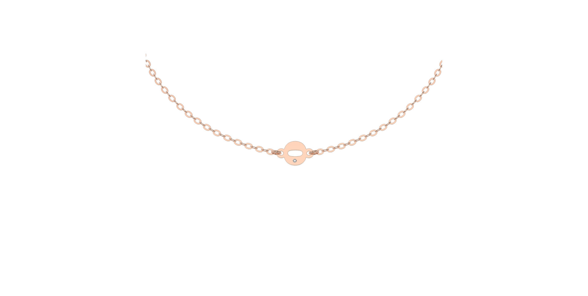 Náramek s diamantem Classic Little O