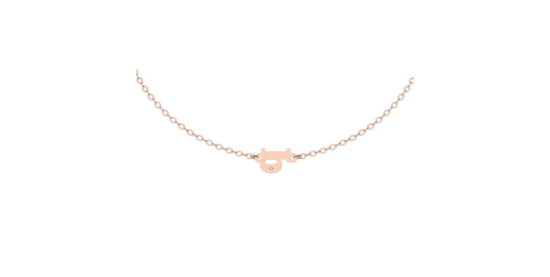 Náramek s diamantem Classic Little Q