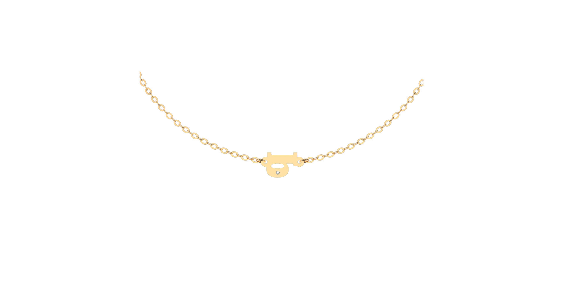 Náramek s diamantem Classic Little Q