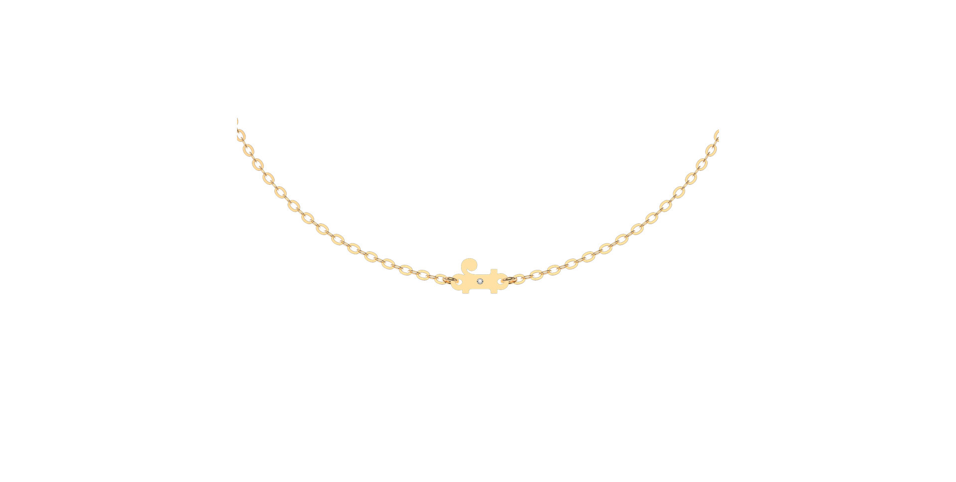 Náramek s diamantem Classic Little R