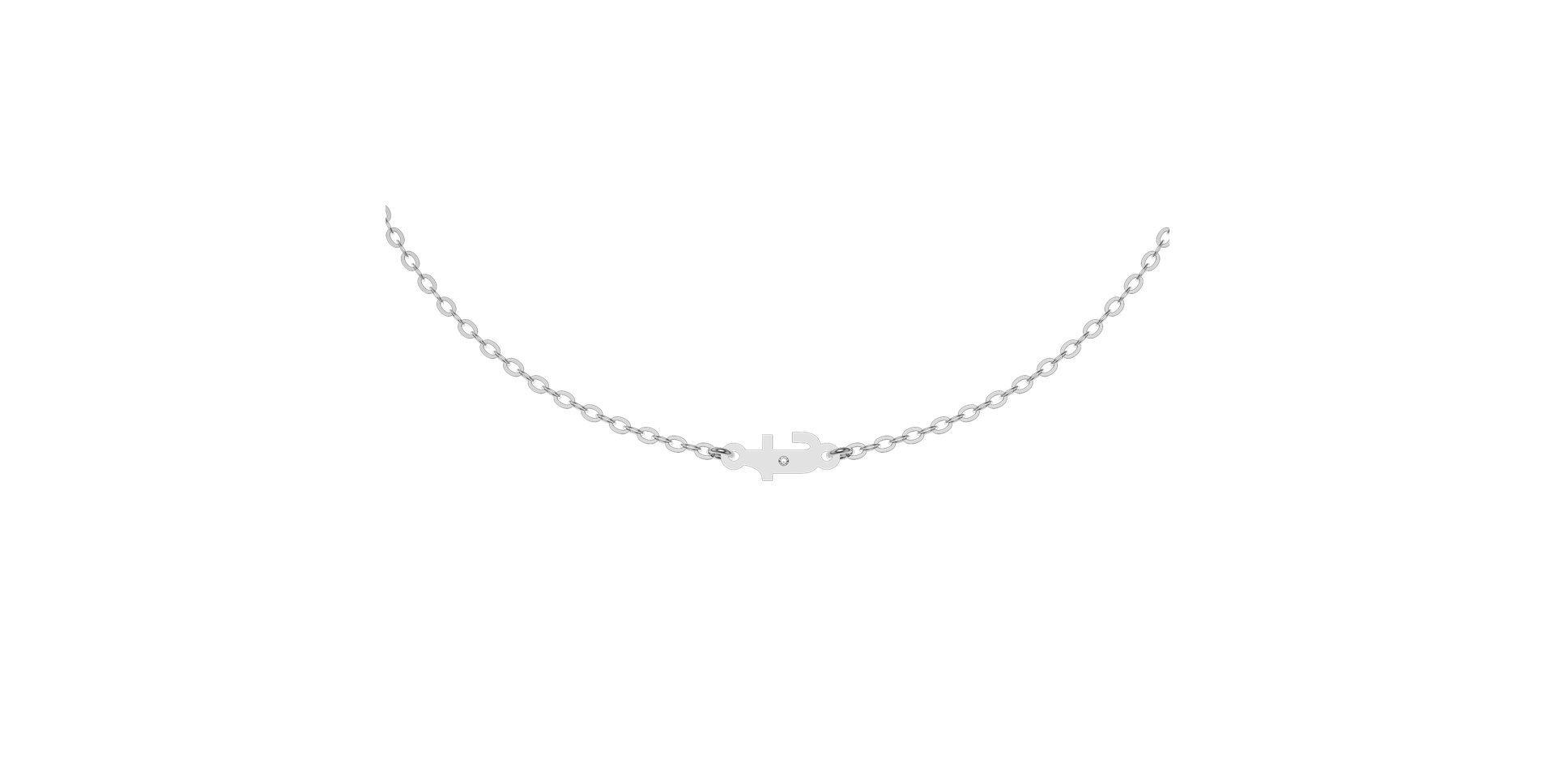 Náramek s diamantem Classic Little T