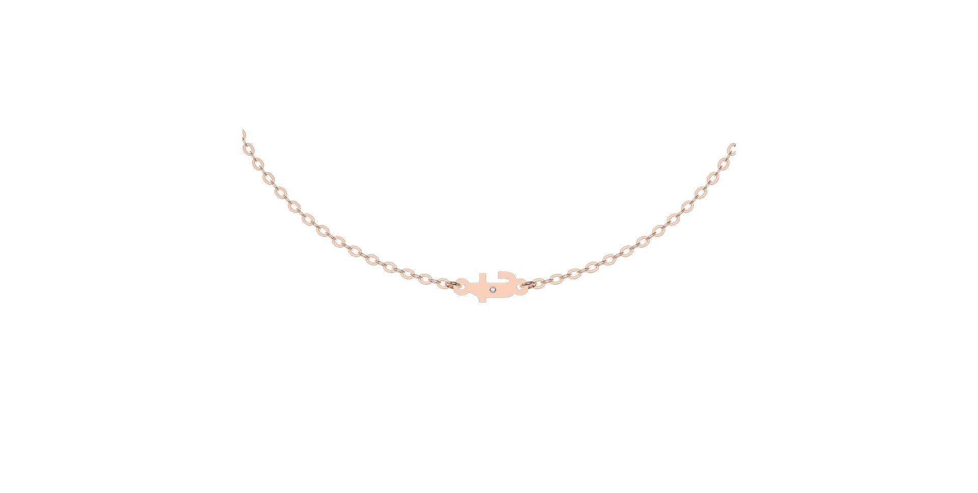 Náramek s diamantem Classic Little T