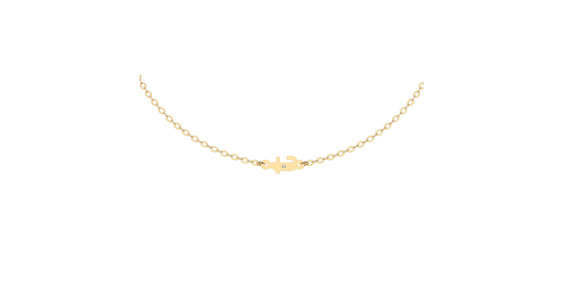 Náramek s diamantem Classic Little T