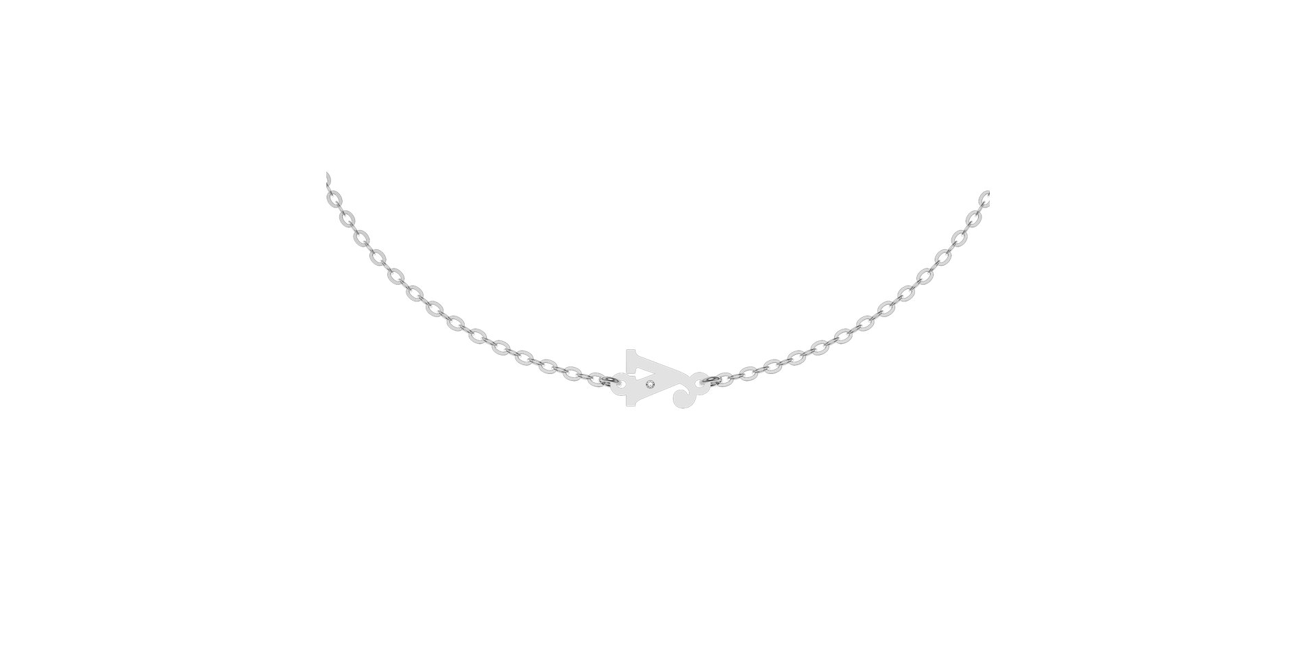 Náramek s diamantem Classic Little Y