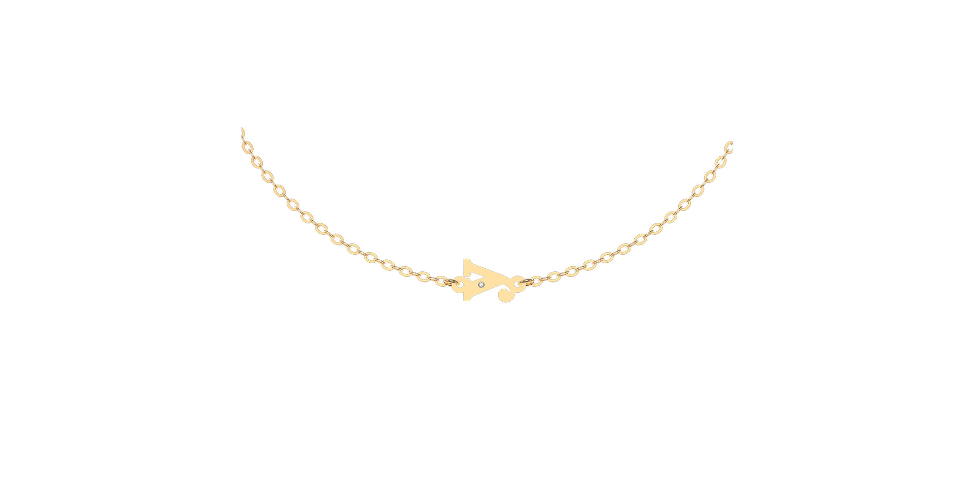 Náramek s diamantem Classic Little Y