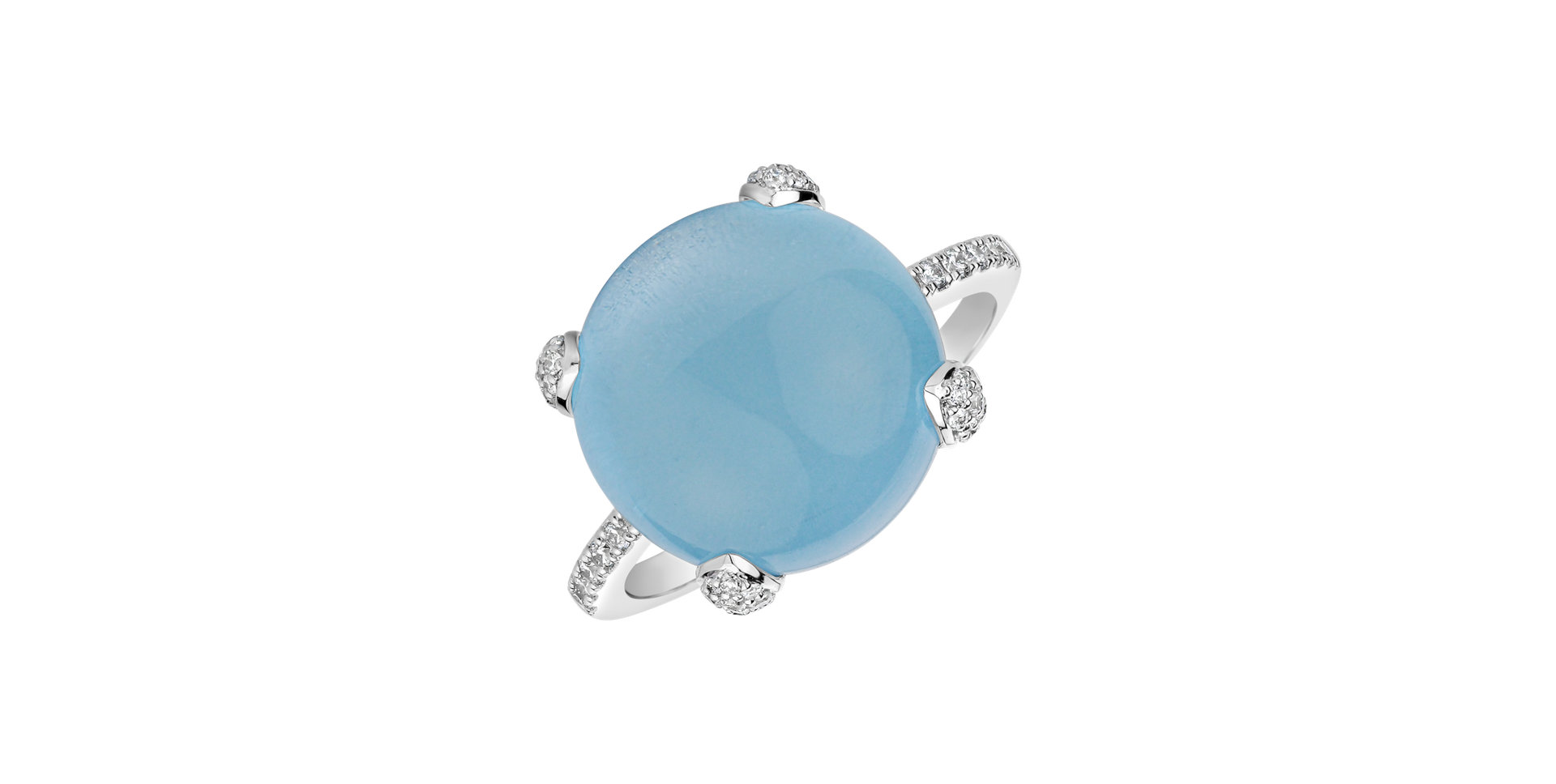 Prsten s topazem a diamanty Allure Drop