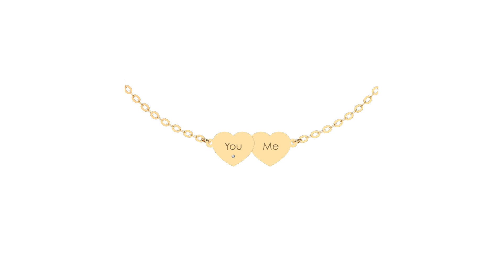 Náramek s diamantem You & Me