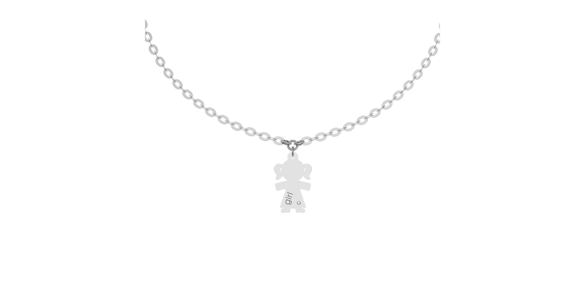 Náramek s diamantem Girl