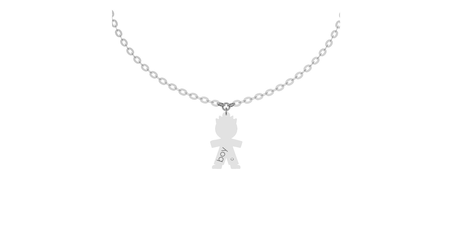 Náramek s diamantem Boy