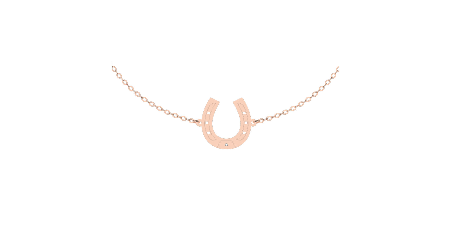 Náramek s diamantem Horseshoe