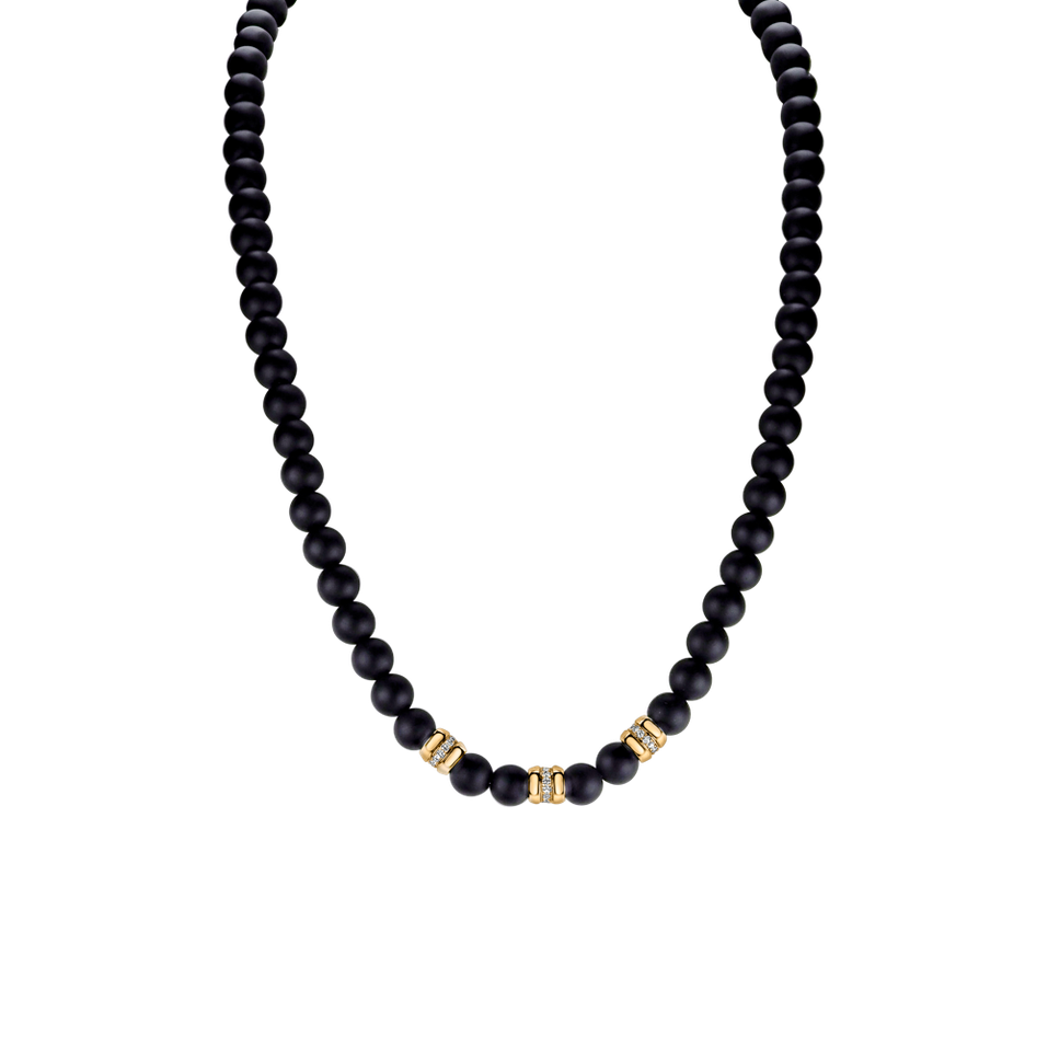 Náhrdelník s acháty a diamanty Isolda