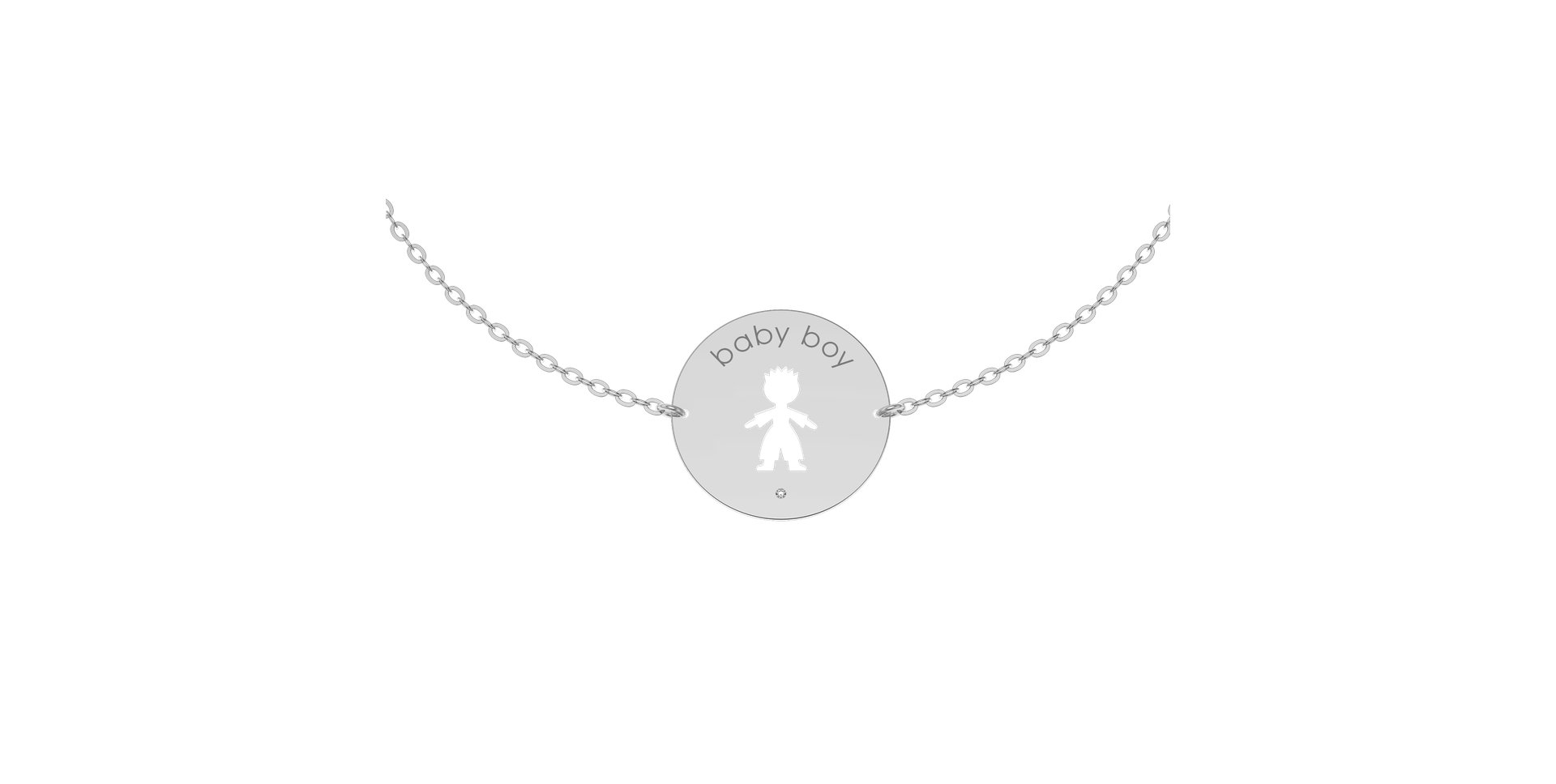 Náramek s diamantem Baby Boy