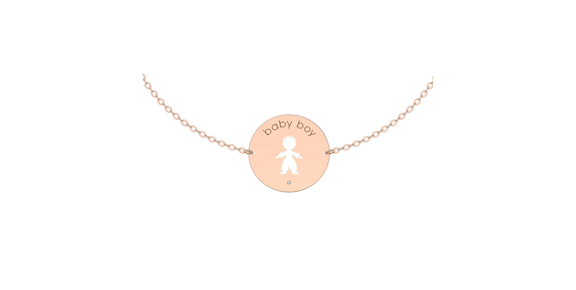 Náramek s diamantem Baby Boy