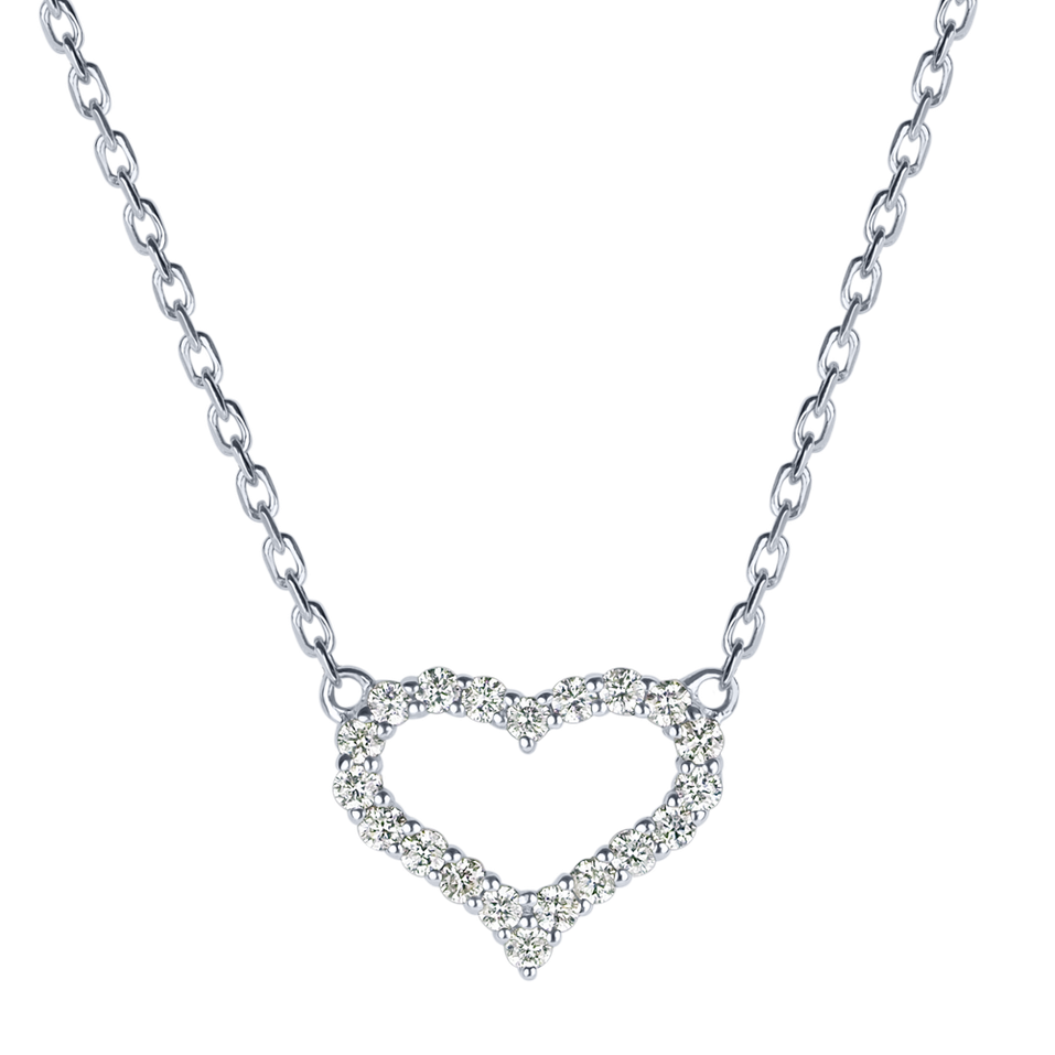 Náhrdelník s diamanty Sparkling Heart