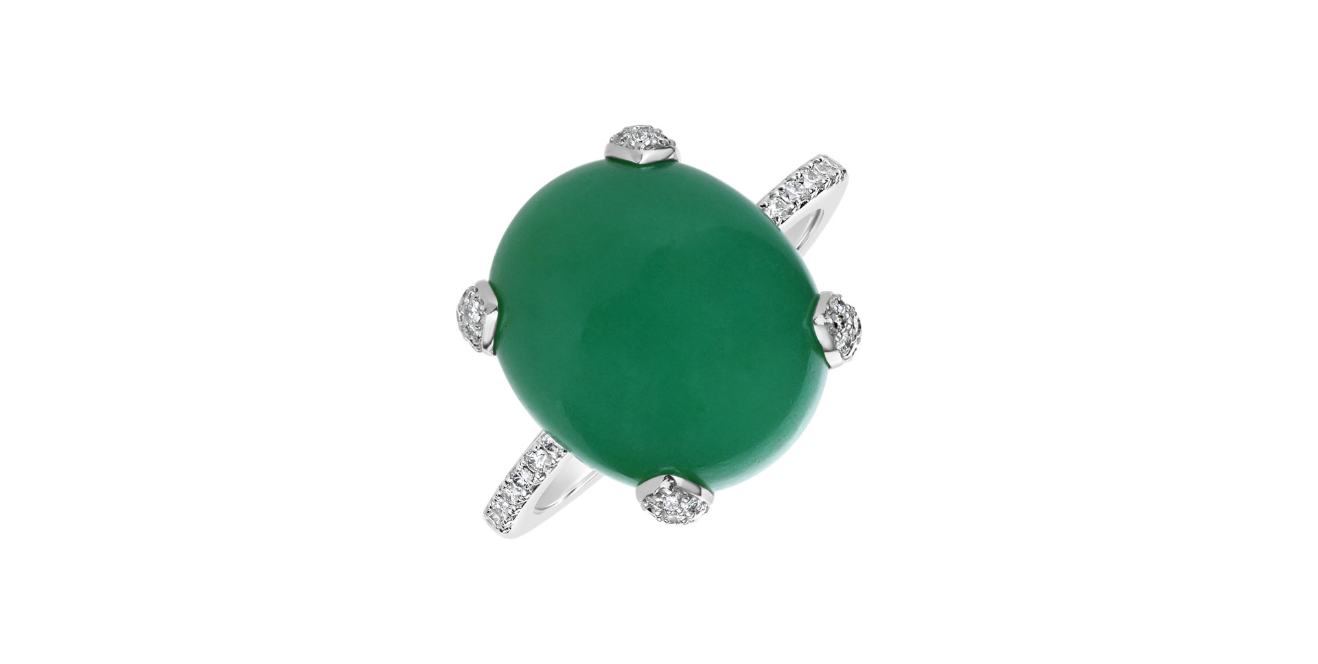 Prsten s chalcedonem a diamanty Niche