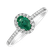 Prsten s diamanty a smaragdem Princess2