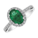 Prsten s diamanty a smaragdem Princess2
