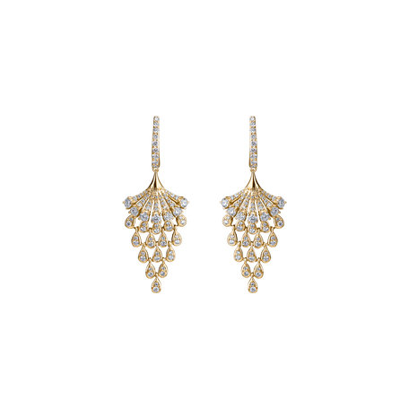 Náušnice s diamanty Royal Mesh