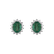 Náušnice se smaragdem a diamanty Princess Sparkle2