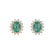 Náušnice se smaragdem a diamanty Princess Sparkle2