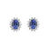 Náušnice s tanzanitem a diamanty Princess Sparkle2