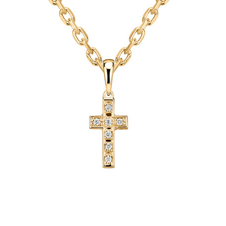 Přívěsek s diamanty Small Cross