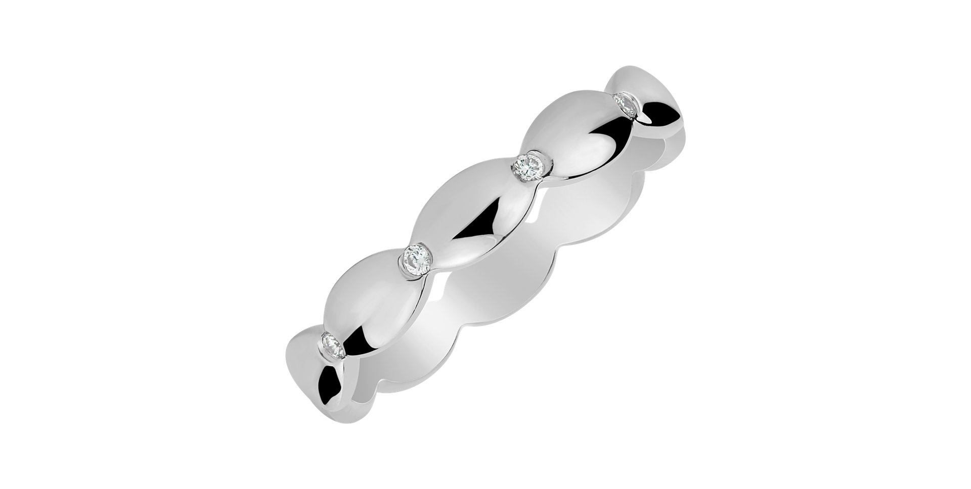 Prsten s diamanty Princess Crown