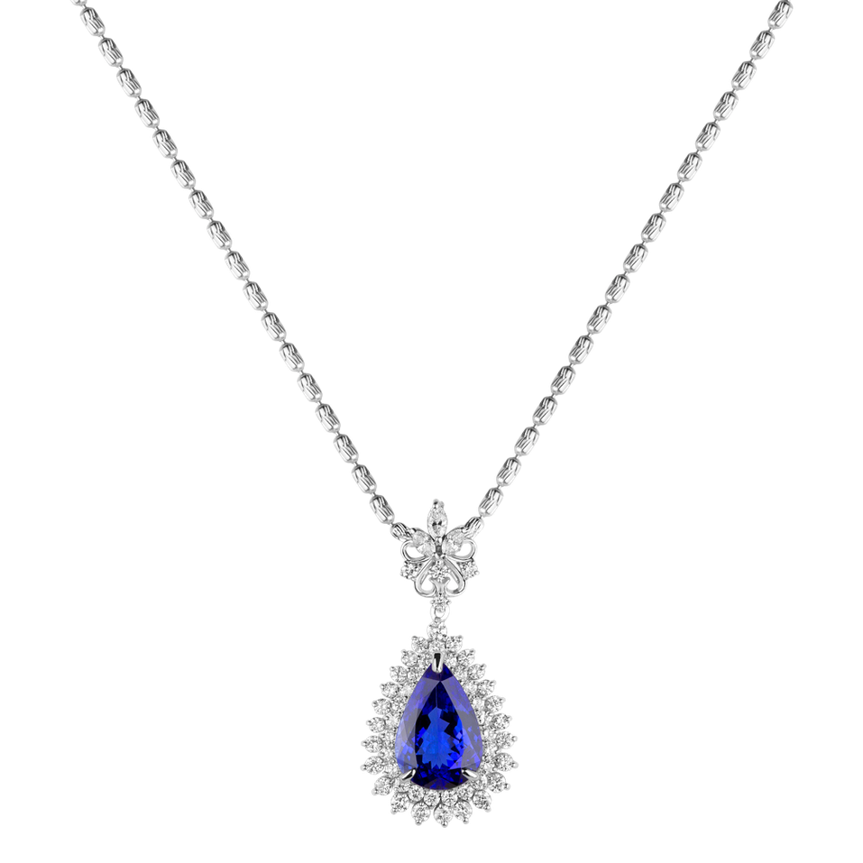 Náhrdelník s tanzanitem a diamanty Heaven Seraph