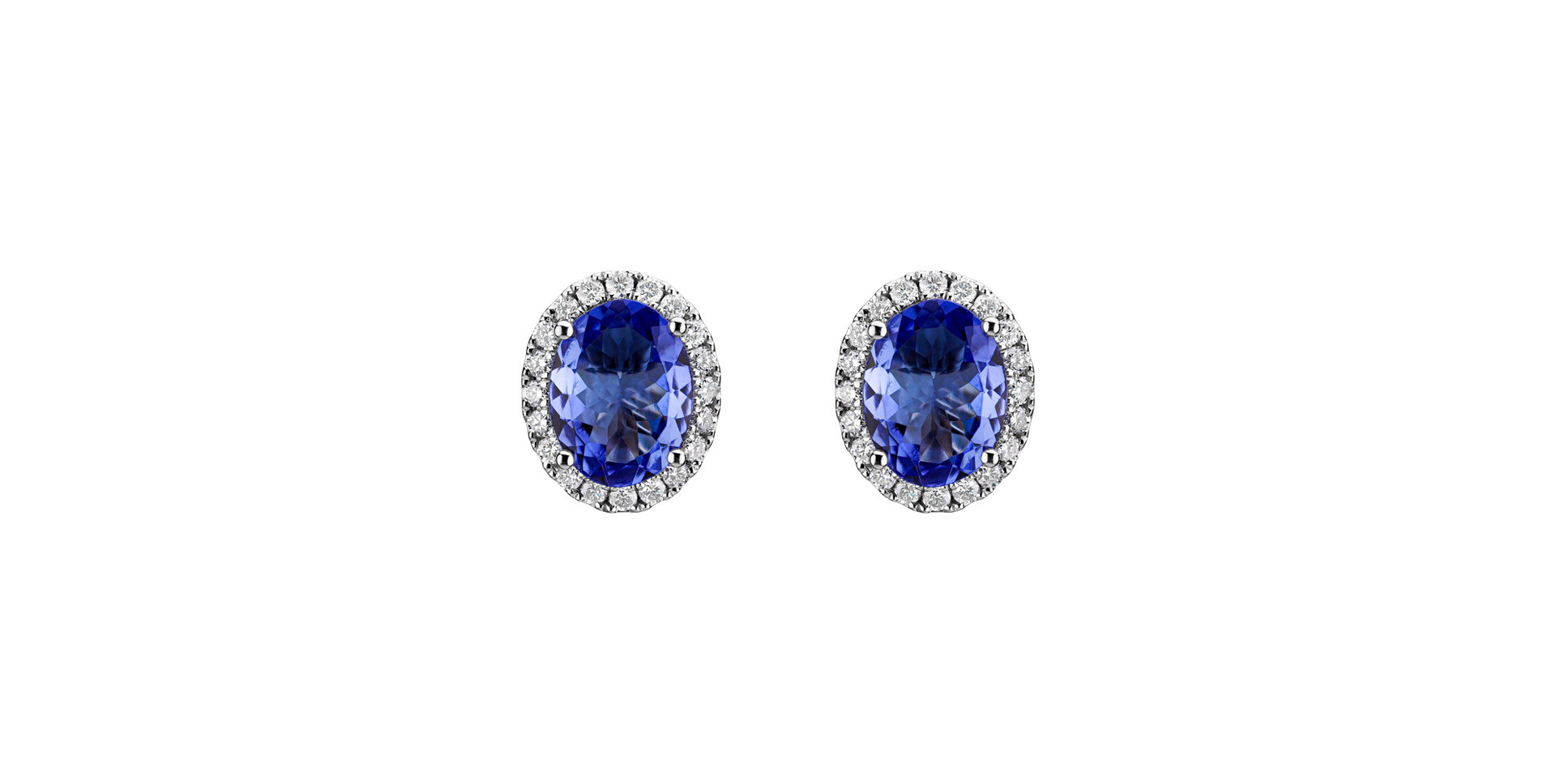 Náušnice s tanzanitem a diamanty Imperial Allegory