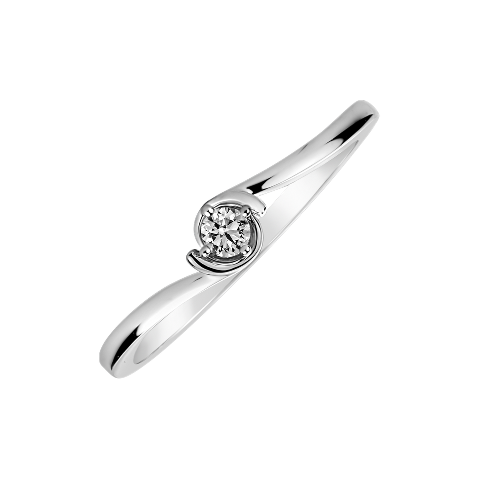 Prsten s diamantem Love Symetry