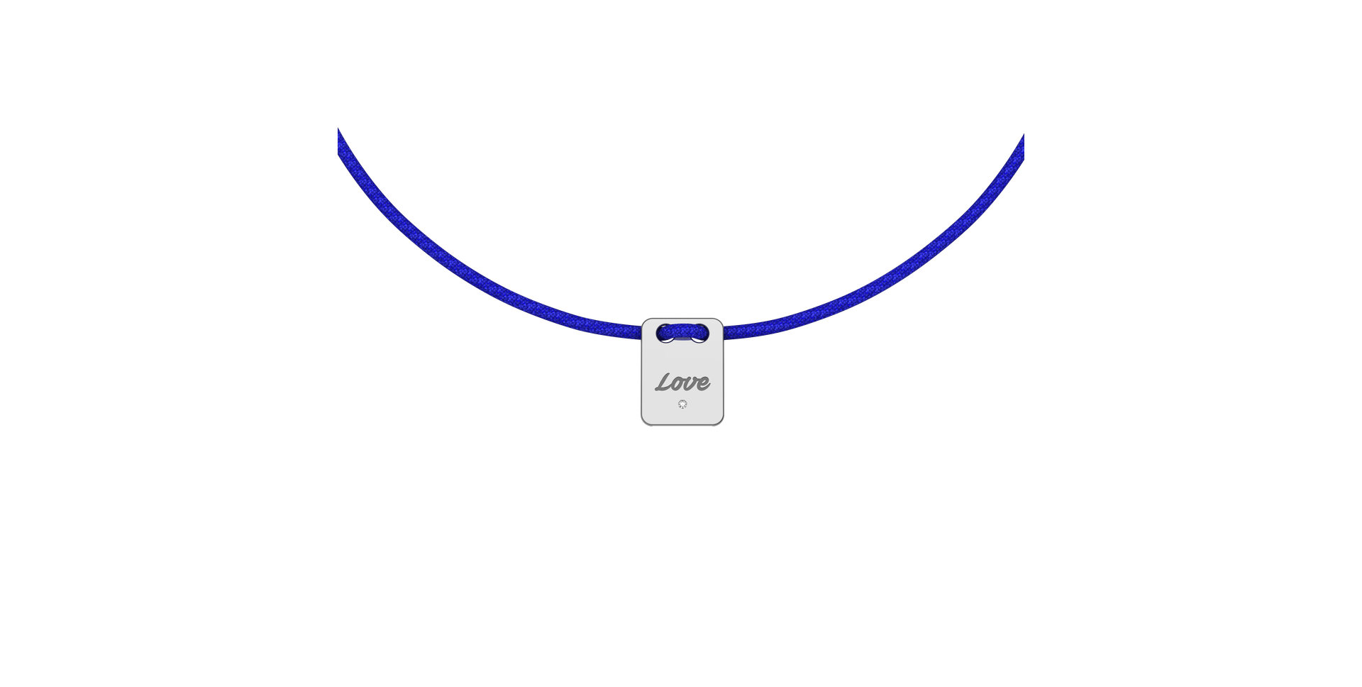 Diamantový náramek se šňůrkou Mini Stamp Love