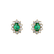 Náušnice s diamanty a smaragdem Princess2