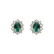 Náušnice s diamanty a smaragdem Princess2