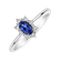 Prsten s diamanty a tanzanitem Princess2