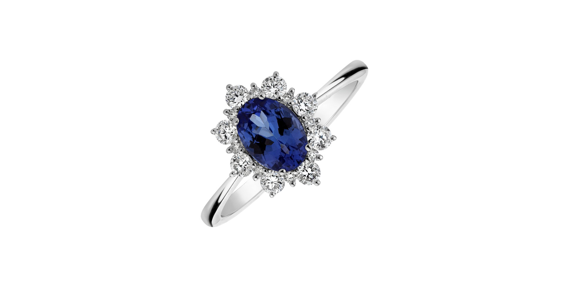 Prsten s tanzanitem a diamanty Trixie Princess