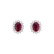 Náušnice s rubínem a diamanty Princess Sparkle2