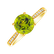 Prsten s diamanty a peridotem Bonbon2