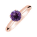Prsten s ametystem brazil Bonbon2