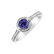 Prsten s tanzanitem a diamanty Parvati2
